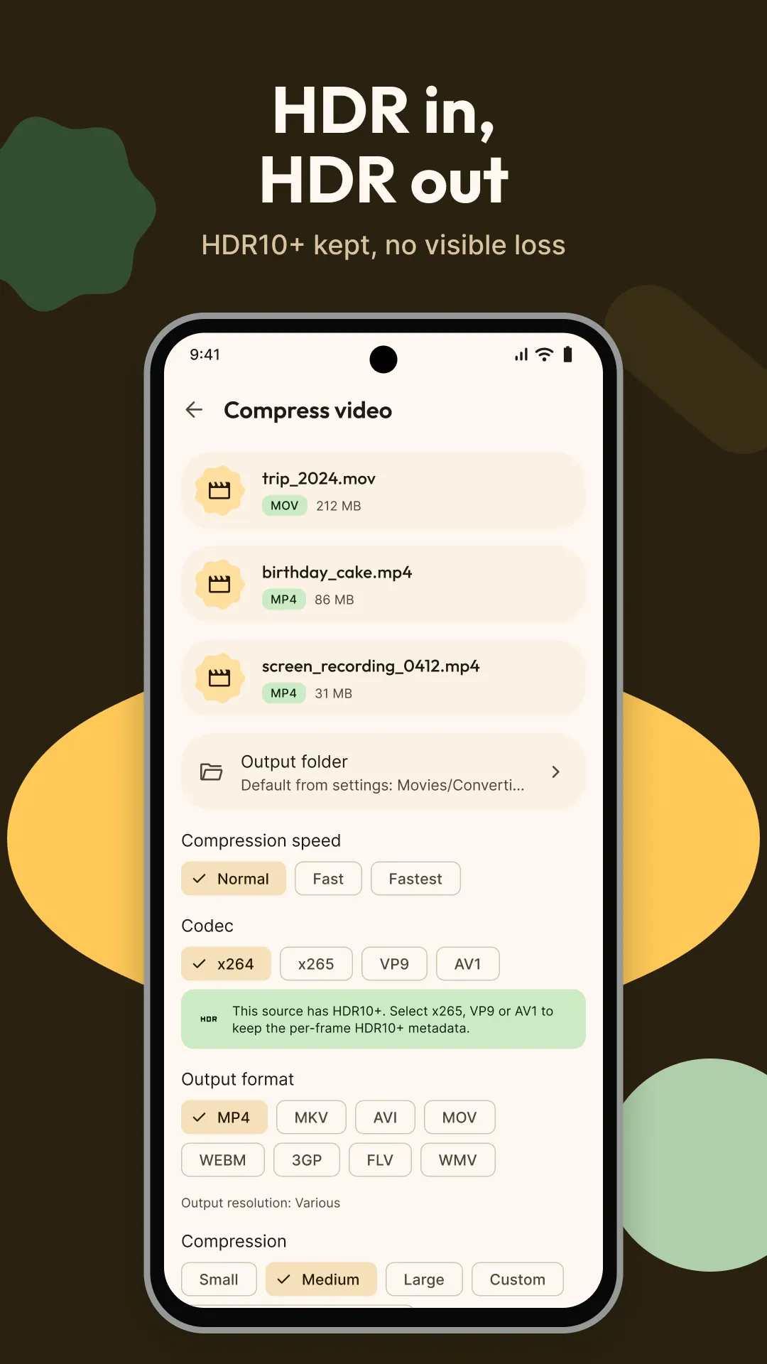 Compress several videos at once, with HDR10+ handled with care